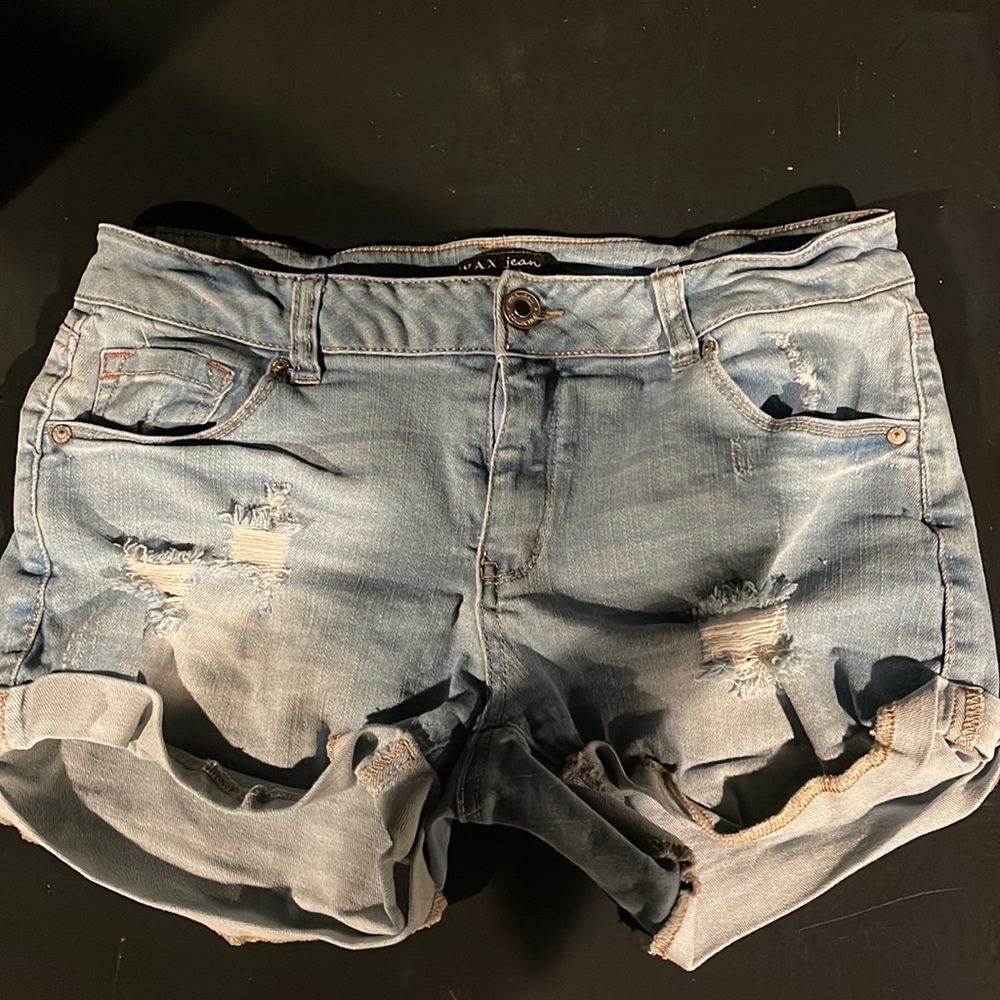Wax Jean jean short, size medium
